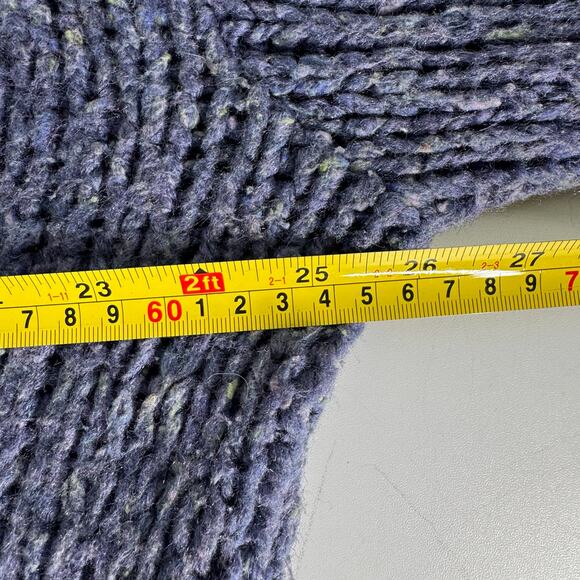 Habitat Clothes To Live In VTG Sweater Womens Med Large Blue Speckled Cardigan - Picture 8 of 9